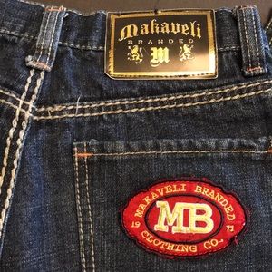 Makaveli designer jeans! Bootcut- unisex- size 12